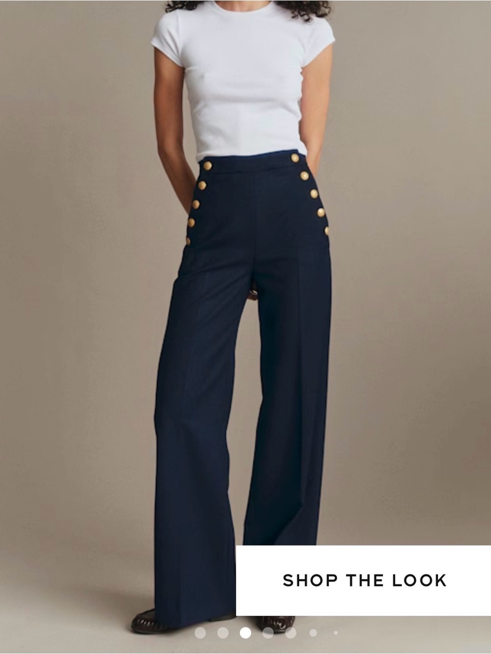 Sezane Marino Trousers Marine. - Size 42 - size 10